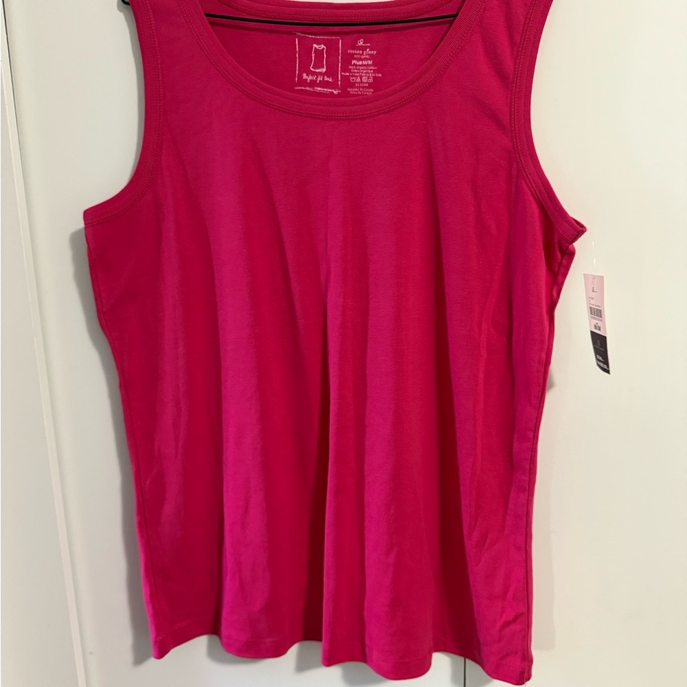 2/20$💕Vibrant Pink Sleeveless Tank Top